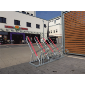 Bicycle stand | with lean-on hoop | 6 Bicycleslength: 2100 mm